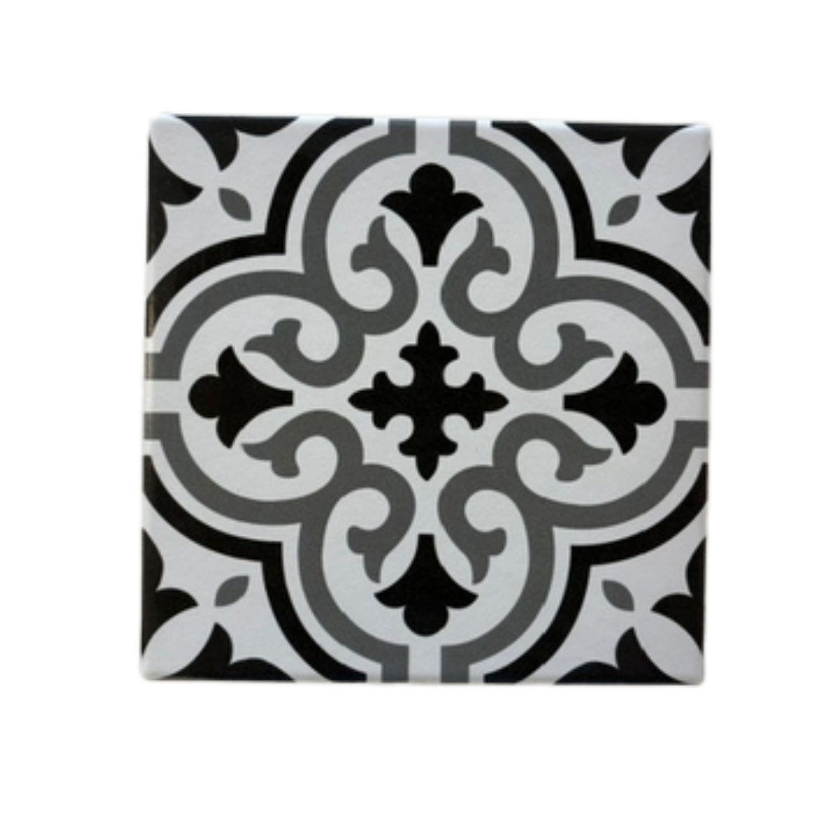 Black and White Moroccan Tile